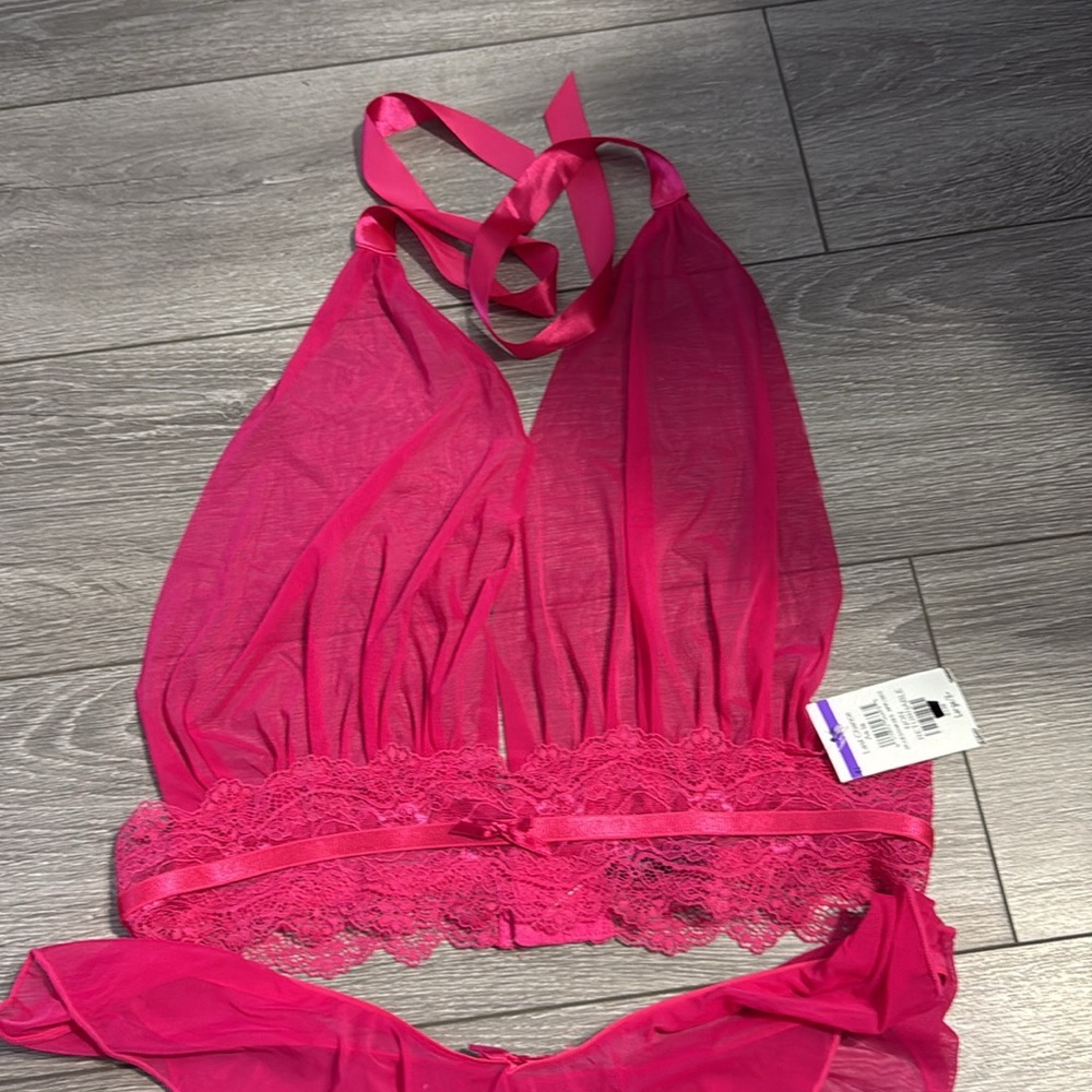 NWT Oh La La Cheri Maylah Lace Trim Bralette & Thong Set - Picture 6 of 10